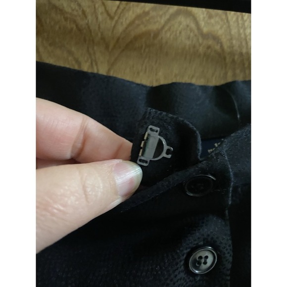 Vintage Anne Klein Pure Silk Button-up Skirt Black Polka Dots Size 12 Flowy NWT - Picture 10 of 16